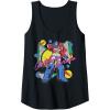 Transformers Retro Optimus Prime 80’s Print Tank Top(Black)