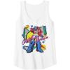 Transformers Retro Optimus Prime 80’s Print Tank Top(White)