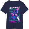 Transformers Soundwave 1984 Retro Grid Logo T-Shirt Small(Navy Blue)