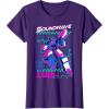 Transformers Soundwave 1984 Retro Grid Logo T-Shirt Small(Purple)