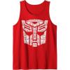 Transformers Autobots Icon Collage Filled Logo Tank Top(Red)