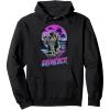 Transformers Grimlock Skater Beach Paradise Color Pop Logo Pullover Hoodie(Black)