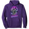 Transformers Grimlock Skater Beach Paradise Color Pop Logo Pullover Hoodie(Purple)