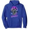 Transformers Grimlock Skater Beach Paradise Color Pop Logo Pullover Hoodie(Royal Blue)