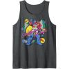Transformers Retro Optimus Prime 80’s Print Tank Top(Dark Heather Grey)