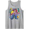 Transformers Retro Optimus Prime 80’s Print Tank Top(Heather Grey)
