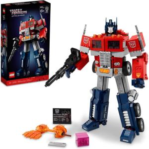 LEGO Icons Optimus Prime 10302 Transformers Figure Set, Collectible Transforming 2-in-1 Robot and Truck Model Building Kit for Adults, Perfect for Display or Play(FrustrationFree Packaging)