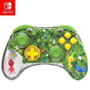 PDP REALMz Nintendo Switch Pro Controller, Customizable LED Lighting, 3.5mm Headphone Jack, Officially Licensed by Nintendo and Hasbro, Transformers: Optimus Prime City Battle(Pikmin)