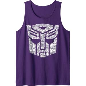 Transformers Autobots Icon Collage Filled Logo Tank Top(Purple)