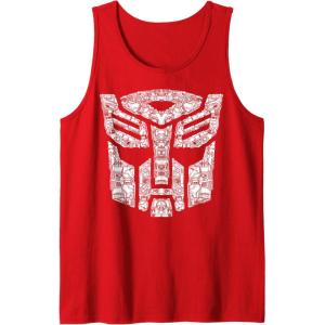 Transformers Autobots Icon Collage Filled Logo Tank Top(Red)
