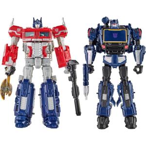 Transformers: Reactivate Video Game-Inspired Optimus Prime and Soundwave 2-Pack, 6.5-inch Converting Action Figures, 8+ Years