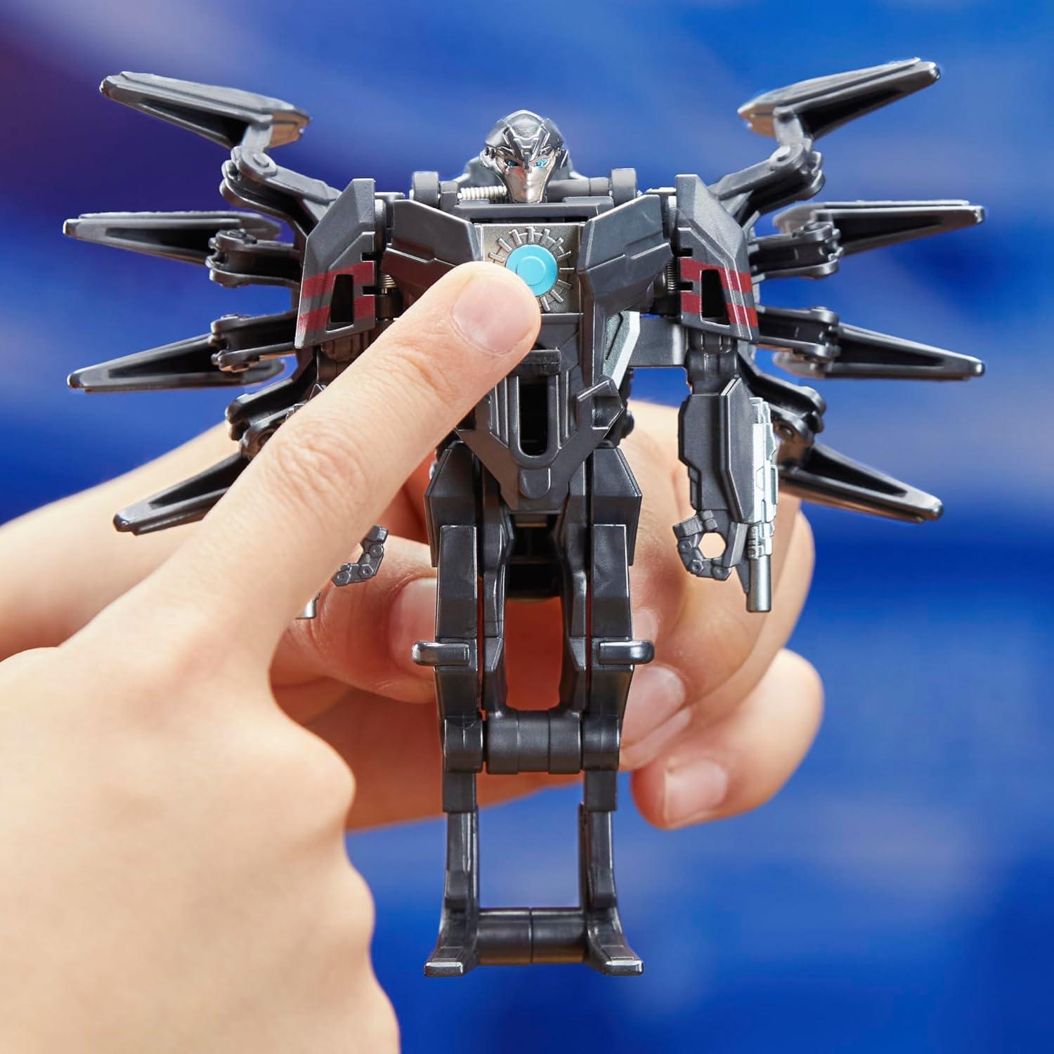 imageTransformers One Cog Changer Airachnid 4Inch Robot Action Figure Interactive Toys for Boys and Girls Ages 6 and Up