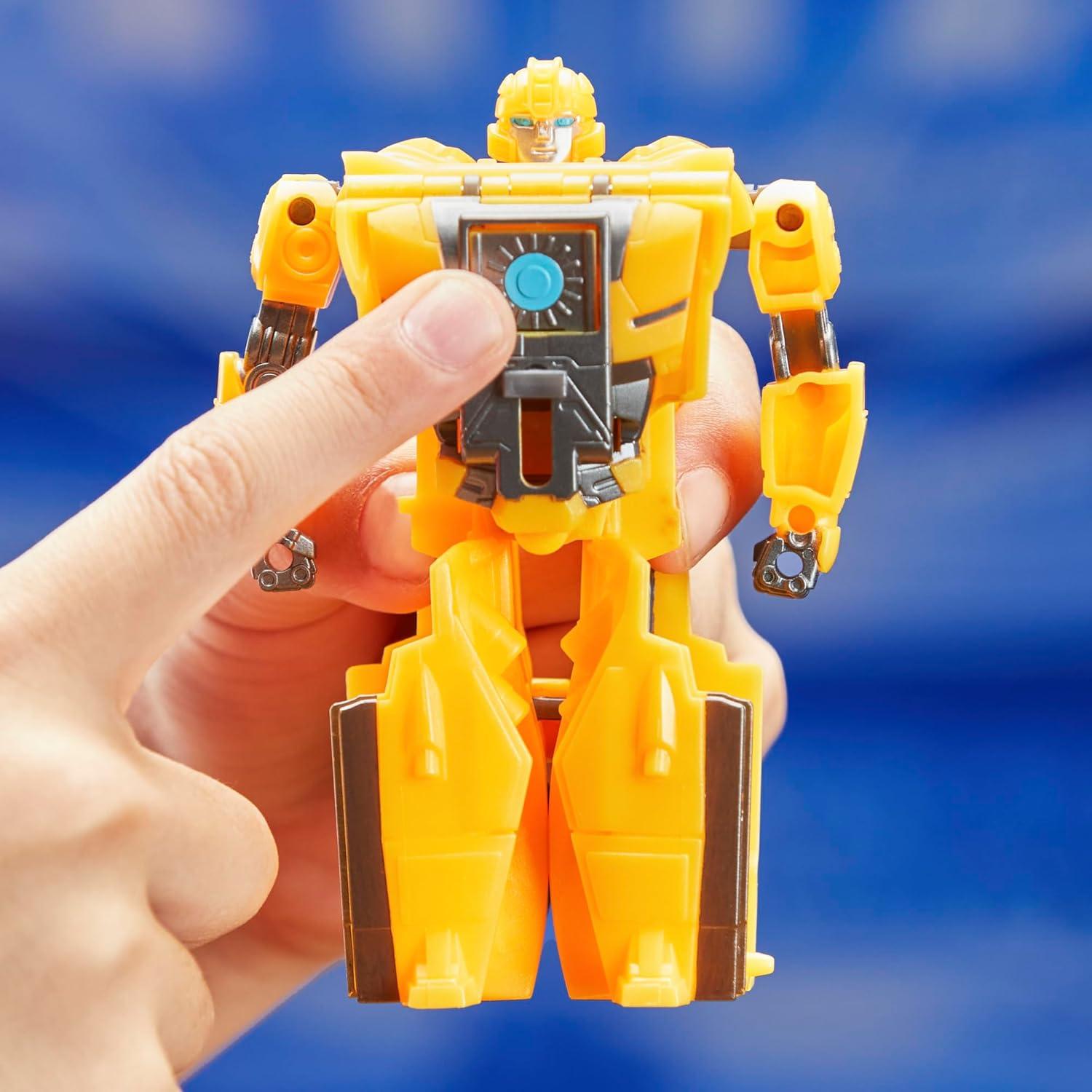 imageTransformers One Cog Changer Bumblebee B127 4Inch Robot Action Figure Interactive Toys for Boys and Girls Ages 6 and Up