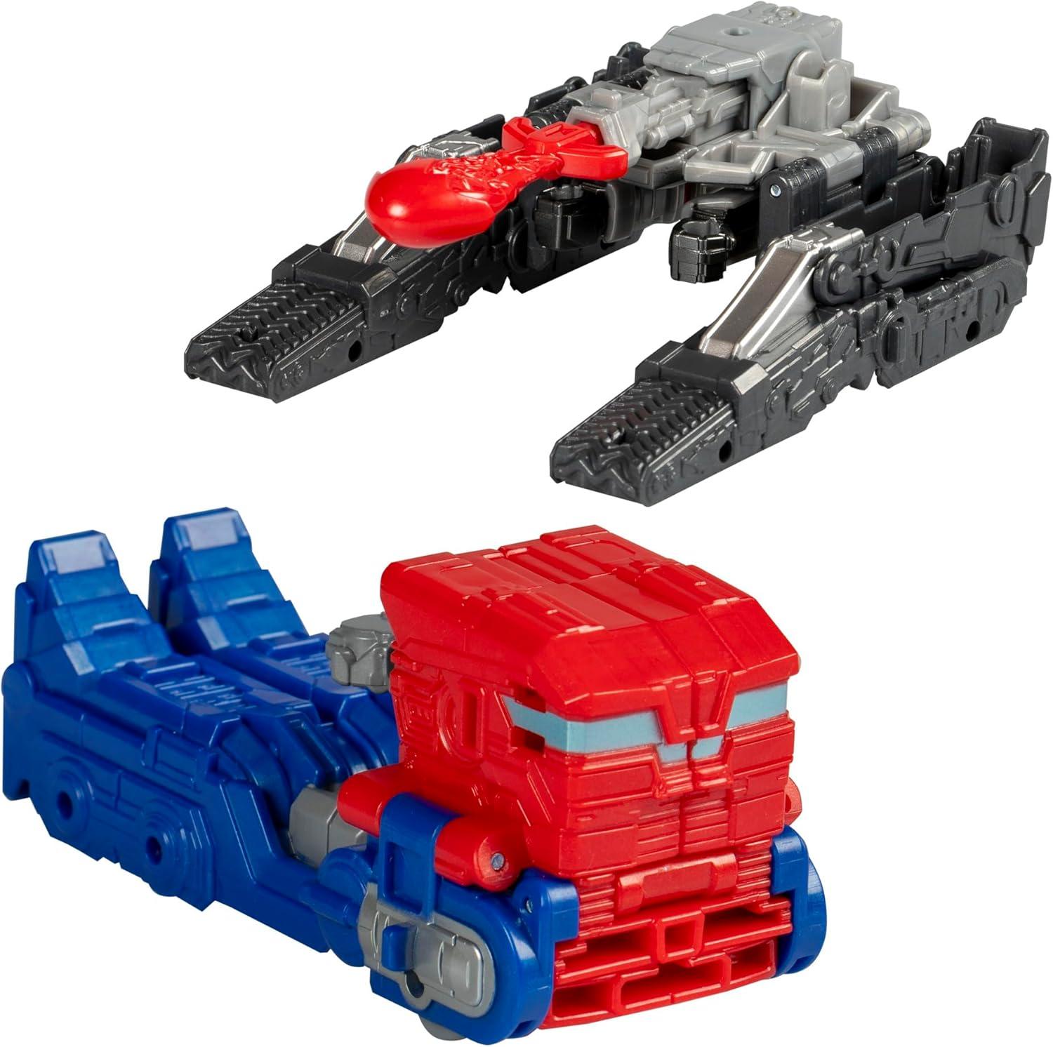 imageTransformers One Robot Battlers Action Figure 2Pack 45Inch Optimus Prime Orien Pax 45Inch Megatron D16 Interactive Toys for Boys and Girls Ages 6 and Up