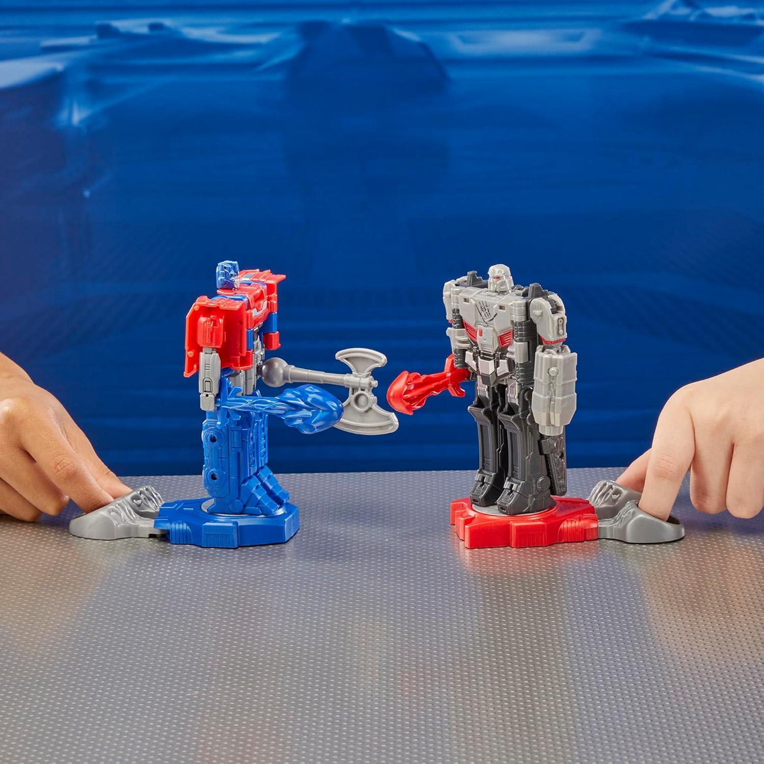 imageTransformers One Robot Battlers Action Figure 2Pack 45Inch Optimus Prime Orien Pax 45Inch Megatron D16 Interactive Toys for Boys and Girls Ages 6 and Up