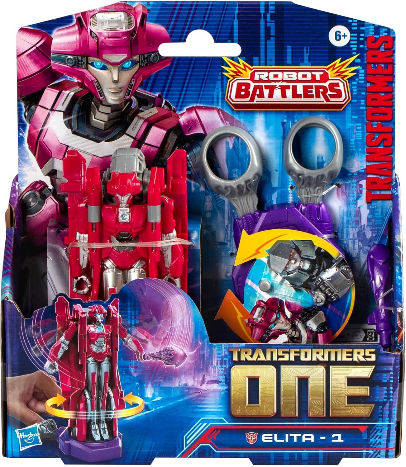 imageTransformers One Robot Battlers Elita1 45Inch Robot Action Figure Interactive Toys for Boys and Girls Ages 6 and Up