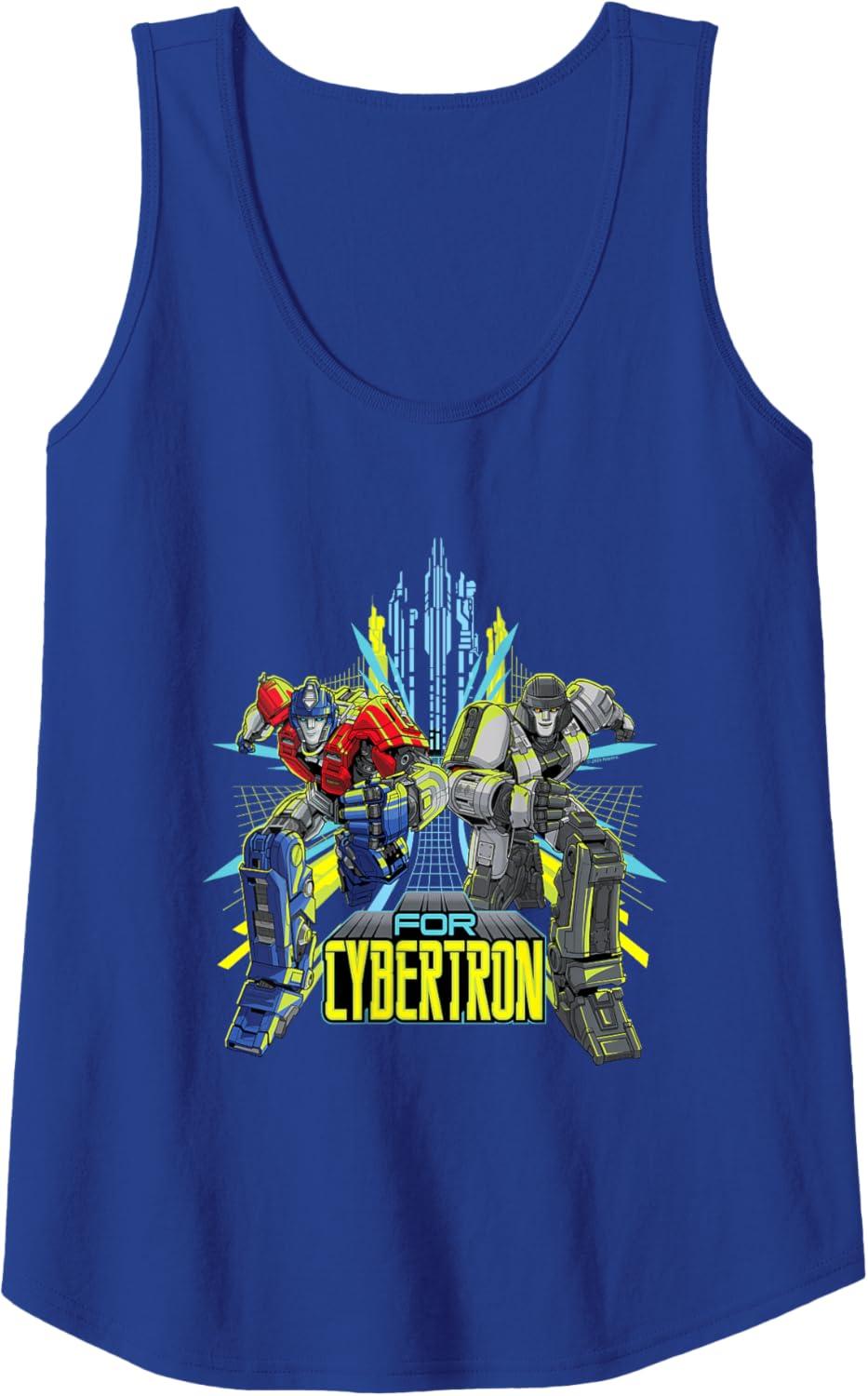 imageTransformers One for Cybertron Orion Pax ampamp D16 Tank TopRoyal Blue