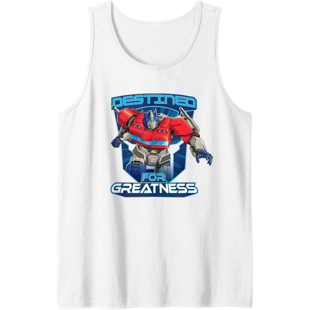 imageTransformers One Destined For Greatness Optimus Tank TopWhite