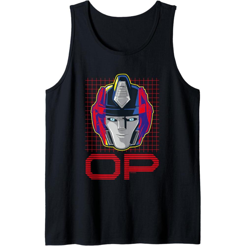 imageTransformers One Orion Pax Optimus Prime Face Poster Tank TopBlack