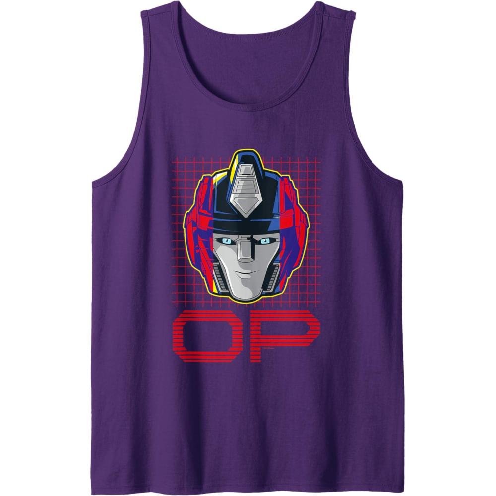 imageTransformers One Orion Pax Optimus Prime Face Poster Tank TopPurple