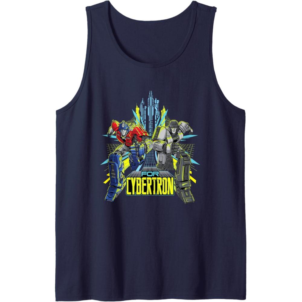 imageTransformers One for Cybertron Orion Pax ampamp D16 Tank TopNavy Blue