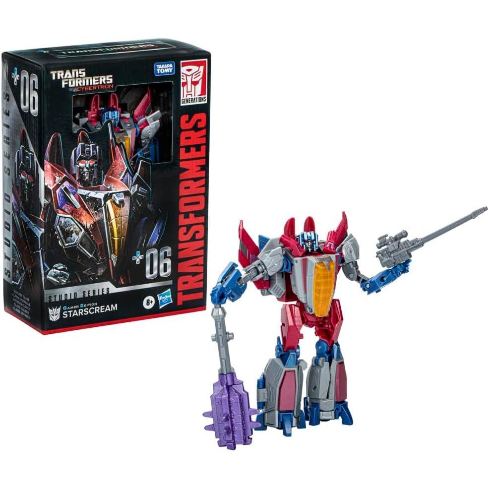 imageTransformers Toys Studio Series Voyager War for Cybertron 06 Gamer Edition Starscream 65inch Converting Action Figure 8