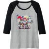 Transformers One For Cybertron Optimus & Megatron Epic Raglan Baseball Tee(Black/Athletic Heather)