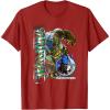 Transformers: Rise of the Beasts Optimus Primal Urban Style T-Shirt(Cranberry Red)