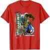Transformers: Rise of the Beasts Optimus Primal Urban Style T-Shirt(Red)