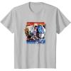 Transformers: Rise of the Beasts Primal Battle Action Poster T-Shirt(Silver Grey)