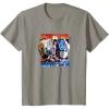 Transformers: Rise of the Beasts Primal Battle Action Poster T-Shirt(Slate Grey)
