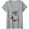 Womens Transformers One All Hail Megatron Epic Poster V-Neck T-Shirt(Heather Grey)