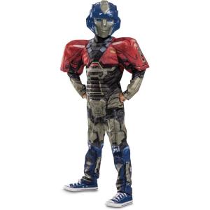 Disguise Boys Orion Transformers One Costume, Official Transformers Animated Movie Optimus Muscle Costume for Kids(Transformers)