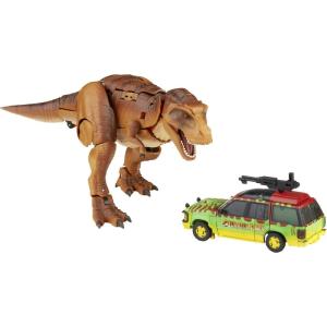 Transformers Generations Collaborative: Jurassic Park Mash-Up Tyrannocon Rex & Autobot JP93 Ages 8 and Up (Amazon Exclusive)