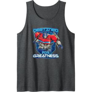 Transformers One Destined For Greatness Optimus Tank Top(Dark Heather Grey)