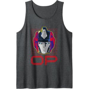 Transformers One Orion Pax Optimus Prime Face Poster Tank Top(Dark Heather Grey)