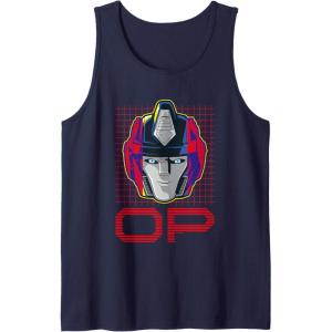 Transformers One Orion Pax Optimus Prime Face Poster Tank Top(Navy Blue)