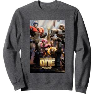Transformers One Witness The Origin Movie Poster Vintage Sweatshirt(Dark Heather Grey)