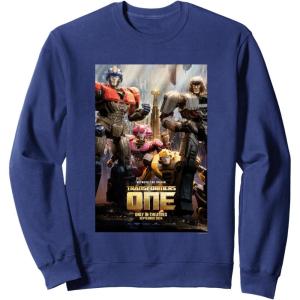 Transformers One Witness The Origin Movie Poster Vintage Sweatshirt(Navy Blue)