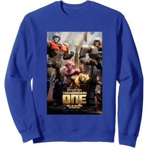 Transformers One Witness The Origin Movie Poster Vintage Sweatshirt(Royal Blue)