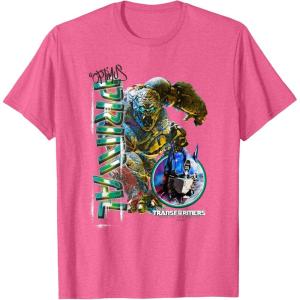 Transformers: Rise of the Beasts Optimus Primal Urban Style T-Shirt(Pink Heather)
