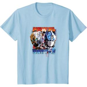 Transformers: Rise of the Beasts Primal Battle Action Poster T-Shirt(Baby Blue)