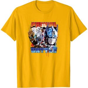 Transformers: Rise of the Beasts Primal Battle Action Poster T-Shirt(Golden Yellow)