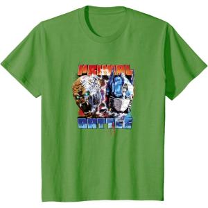 Transformers: Rise of the Beasts Primal Battle Action Poster T-Shirt(Grass Green)