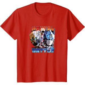 Transformers: Rise of the Beasts Primal Battle Action Poster T-Shirt(Red)