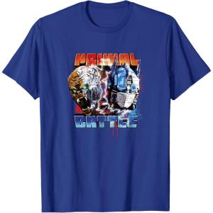 Transformers: Rise of the Beasts Primal Battle Action Poster T-Shirt(Royal Blue)