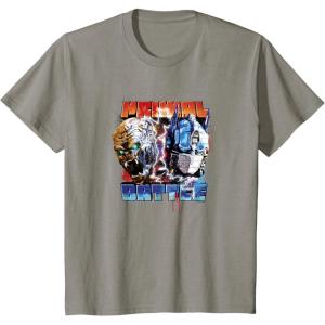 Transformers: Rise of the Beasts Primal Battle Action Poster T-Shirt(Slate Grey)