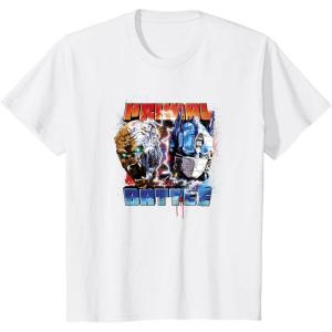 Transformers: Rise of the Beasts Primal Battle Action Poster T-Shirt(White)