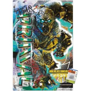 Trends International Transformers: Rise of the Beasts – Optimus Primal Graffiti Wall Poster, 14.725″ x 22.375″, Premium Poster & Push Pin Bundle(34″L x 22.4″W)