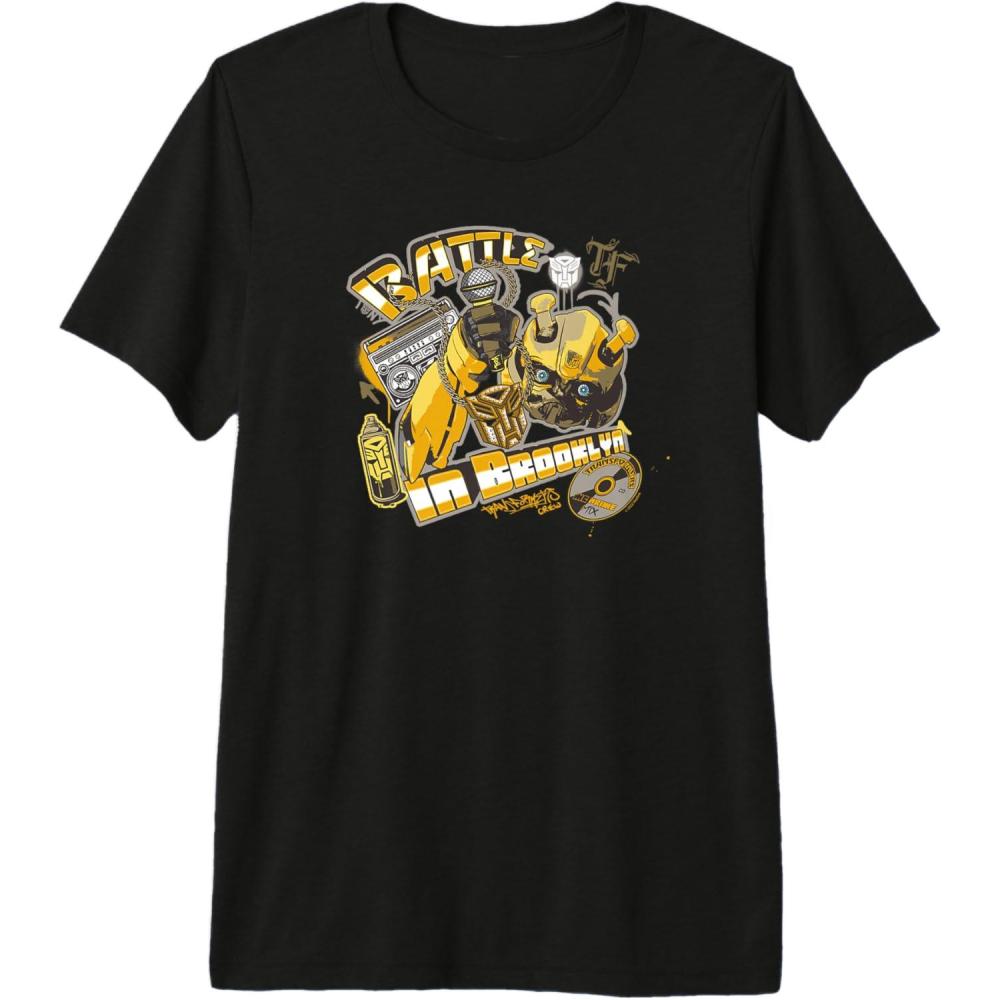 imageTransformers Rise of the Beasts Battle In Brooklyn Retro Premium TShirtBlack